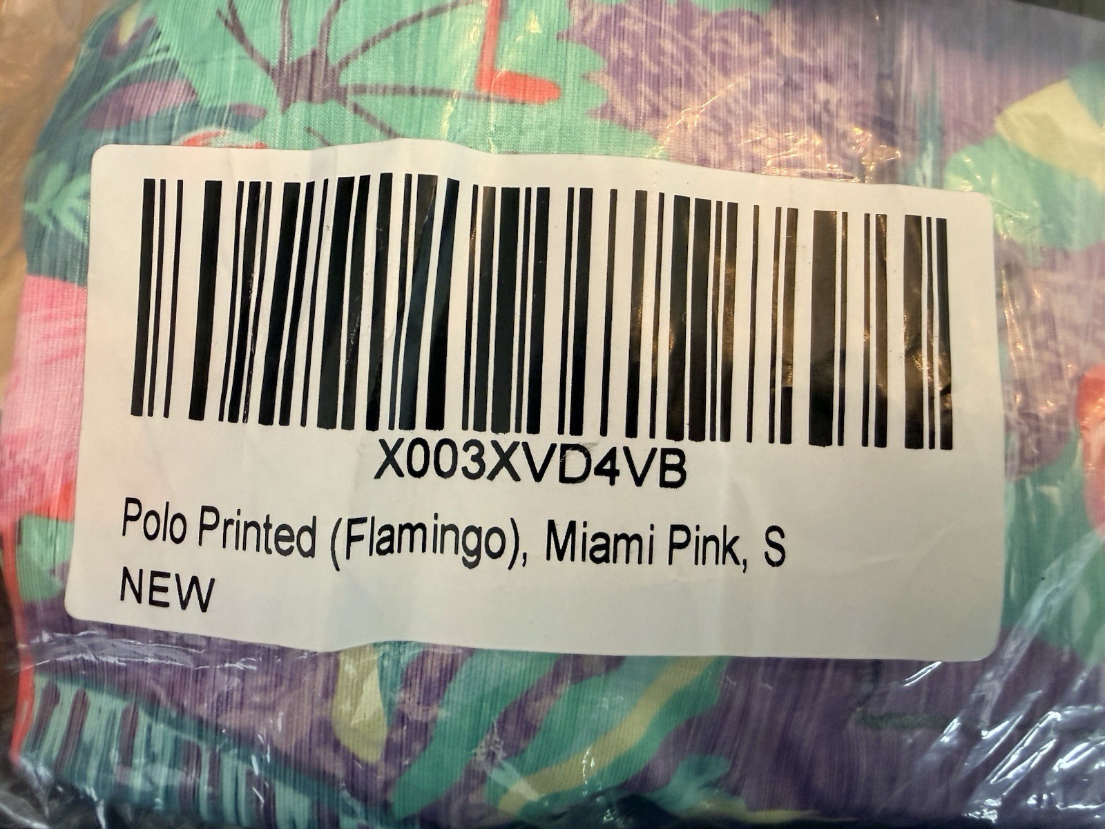 Three Sixty Six Flamingo Miami Pink Golf Polo Men’s Small gallery
