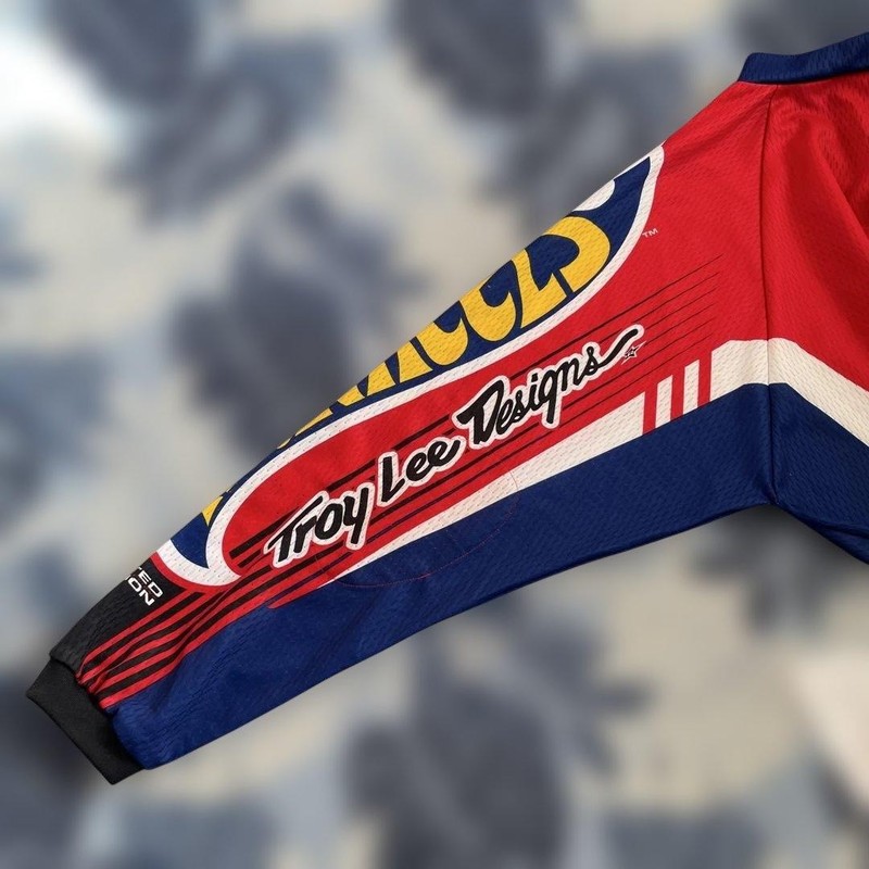 Troy Lee Designs Hot Wheels Limited Edition Motocross MX Jersey Red White Size M gallery