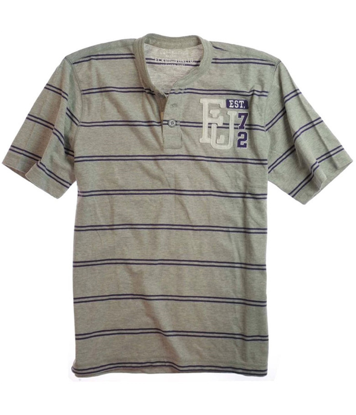 Ecko Unltd. Mens Clean Stripe Henley Shirt, htrgrey, S gallery