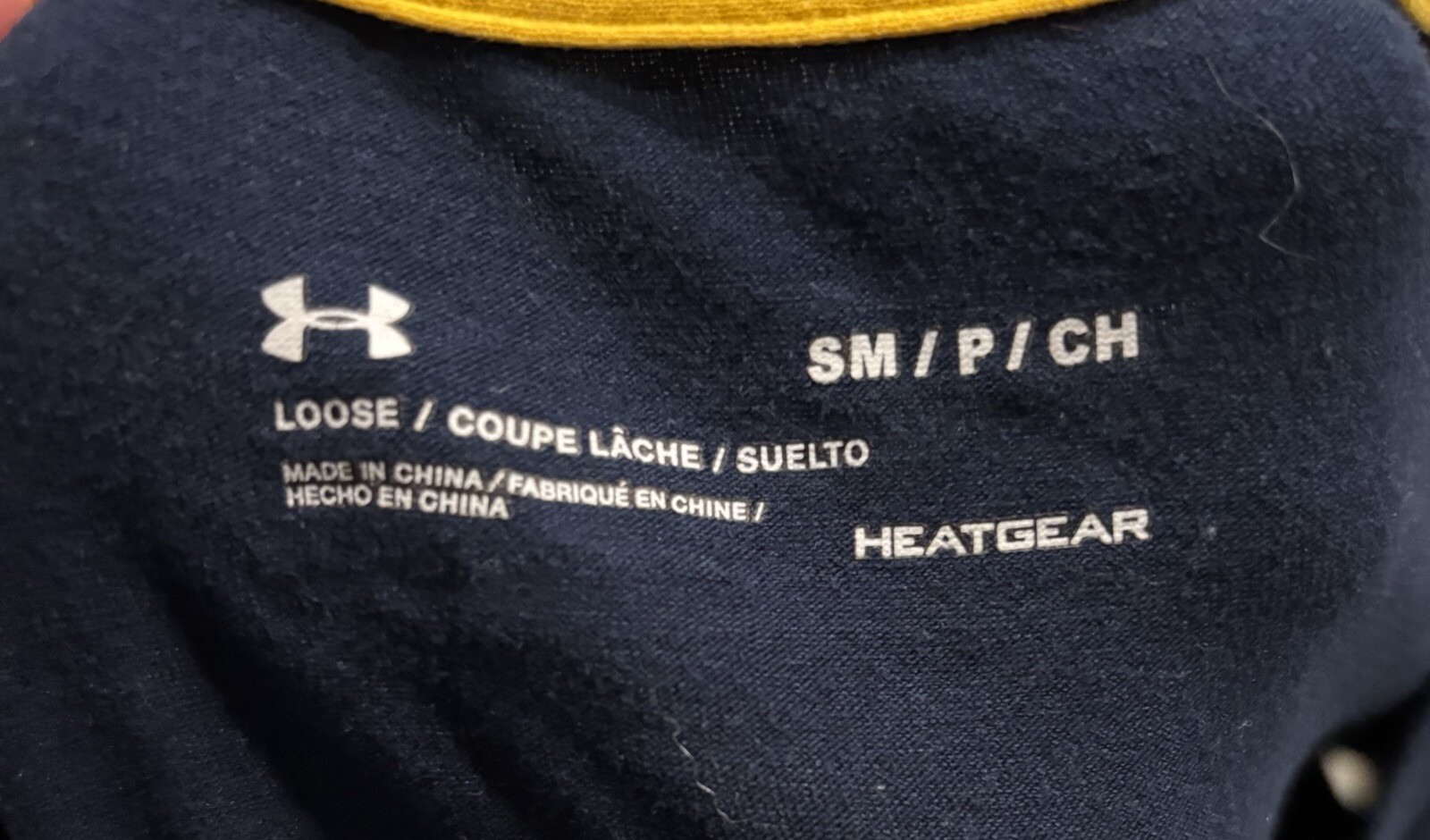 Under Armour Shirt Mens Small Navy Blue Project Rock Bull Loose Workout Gym gallery