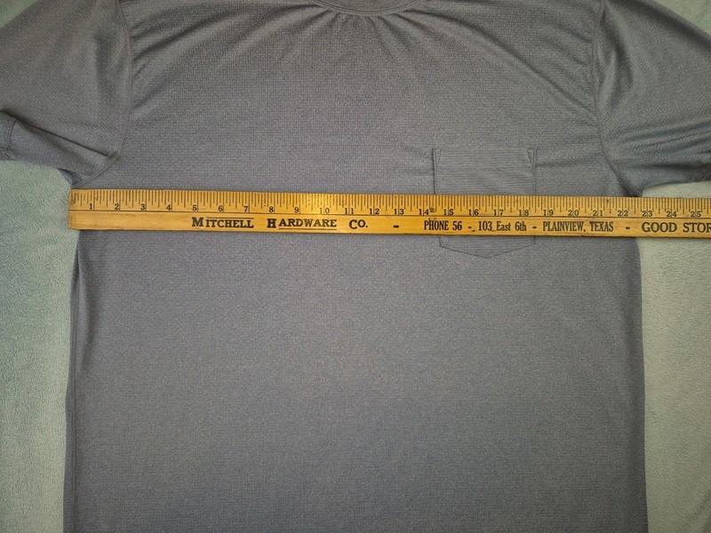 Vuori Tradewind Performance Pocket Tee Shirt Mens XL Grey Athleisure Gym Wear gallery