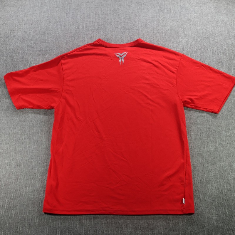 VINTAGE Nike Shirt Mens Medium Red Superbad Dri Fit Tri Bolt NFL NOS Training gallery