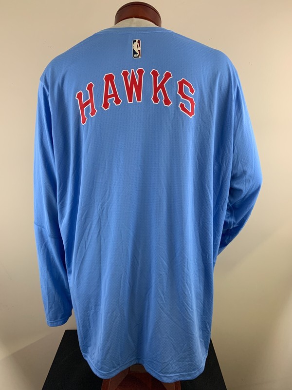 NIKE NBA Atlanta Hawks Throwback 1969-1970 Basketball Shooting Shirt Size 4XL gallery