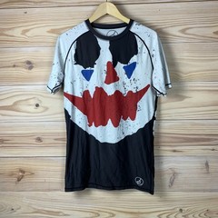 E1 Joker Pumpkin Rash Guard Mens Large Activewear MMA Ju Jitsu Grapple Ear Ones