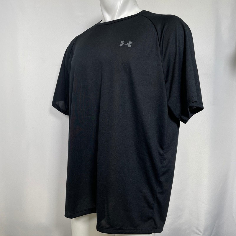 Under Armour The Tech 2.0 Tee Athletic Black T-Shirt Top Men's XL gallery