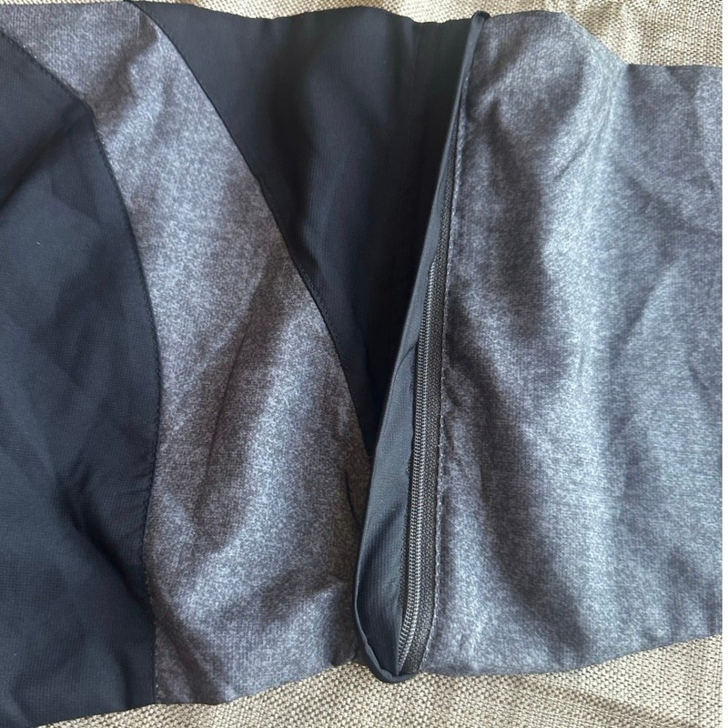 Holloway Black Gray Medium Weather Proof Removable Sleeve Activewear Pullover gallery