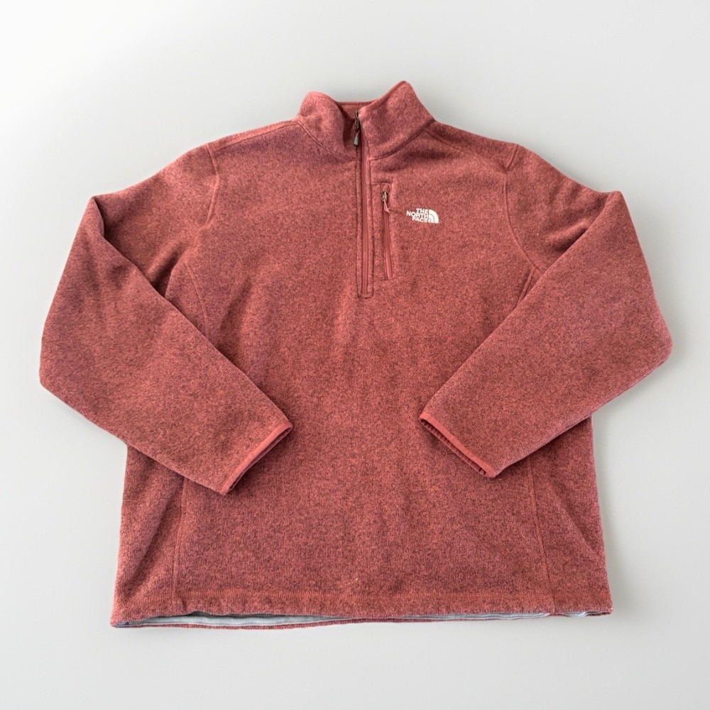 The North Face Maroon 1/4 Zip Sherpa Lined Pullover Men’s XL