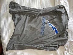 Mens Nike Dri Fit Long Sleeve Air Force Football Gray XL