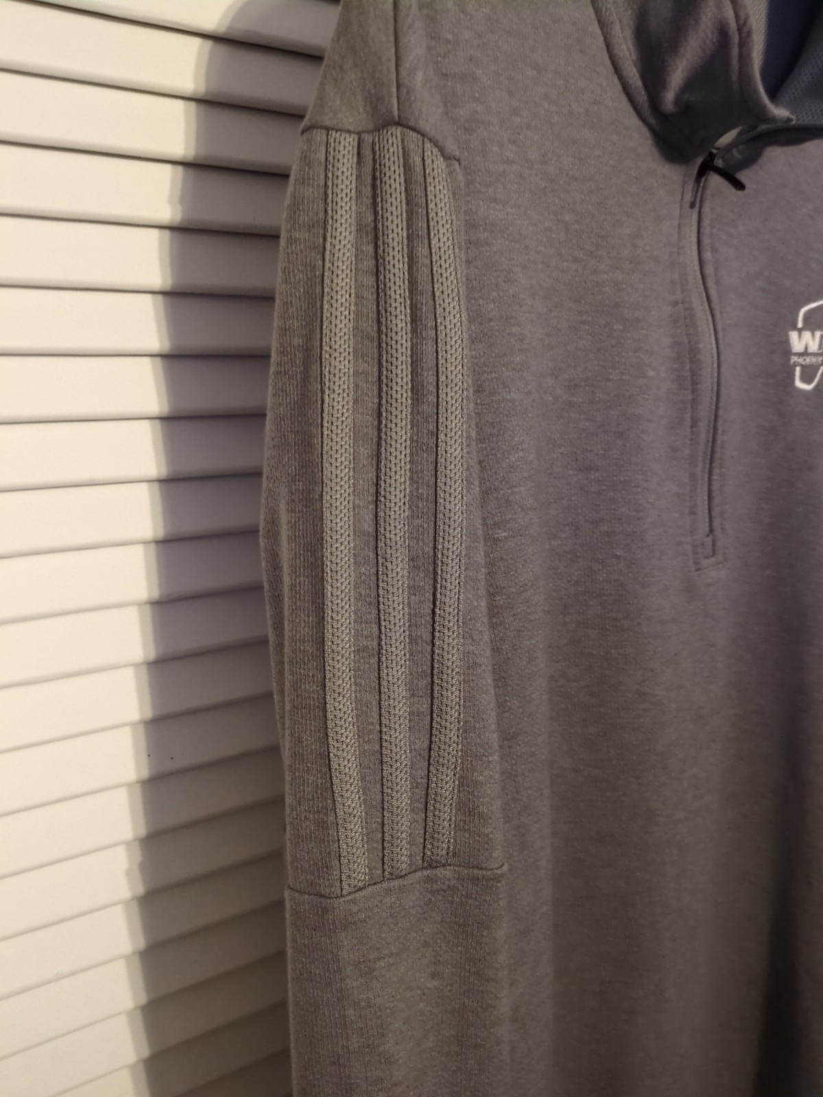 Stitched Waste Management Phoenix Open Golf Pullover Jacket Mens XL Adidas Q Zip gallery