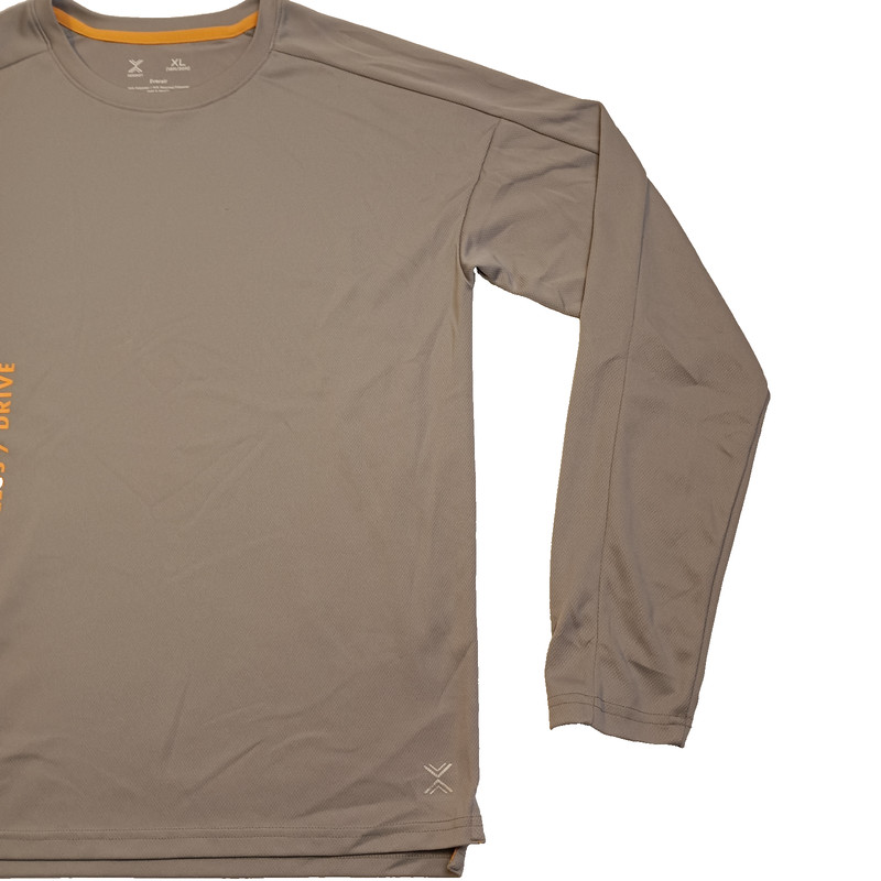 Mens XL Xersion Everair Gray Long Sleeve Athletic Gym Shirt Beast Status gallery