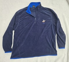 Beverly Hills Polo Club Men’s XL Navy Blue Fleece 1/4 Zip Pullover