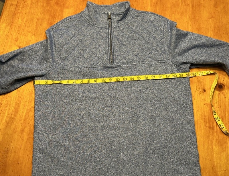 Banana Republic Mens 1/4 Zip Pullover Mock Neck Long Sleeve Blue Size L gallery