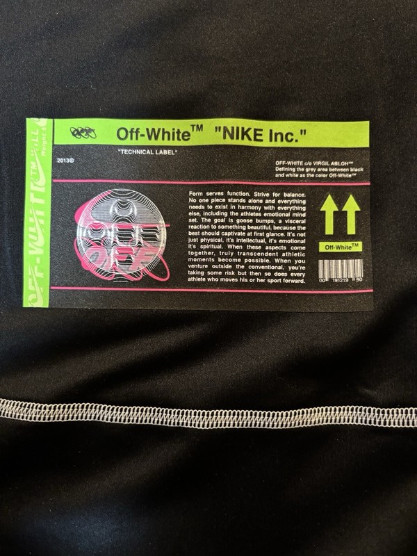 Nike x Off-White Nike Pro Dri-FIT Men's XL Long Sleeve Running Shirt New gallery