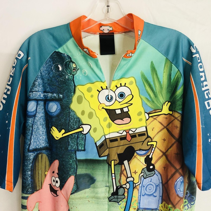 SpongeBob SquarePants Cycling Jersey Mens Medium Multicolor Descente Full Zip gallery