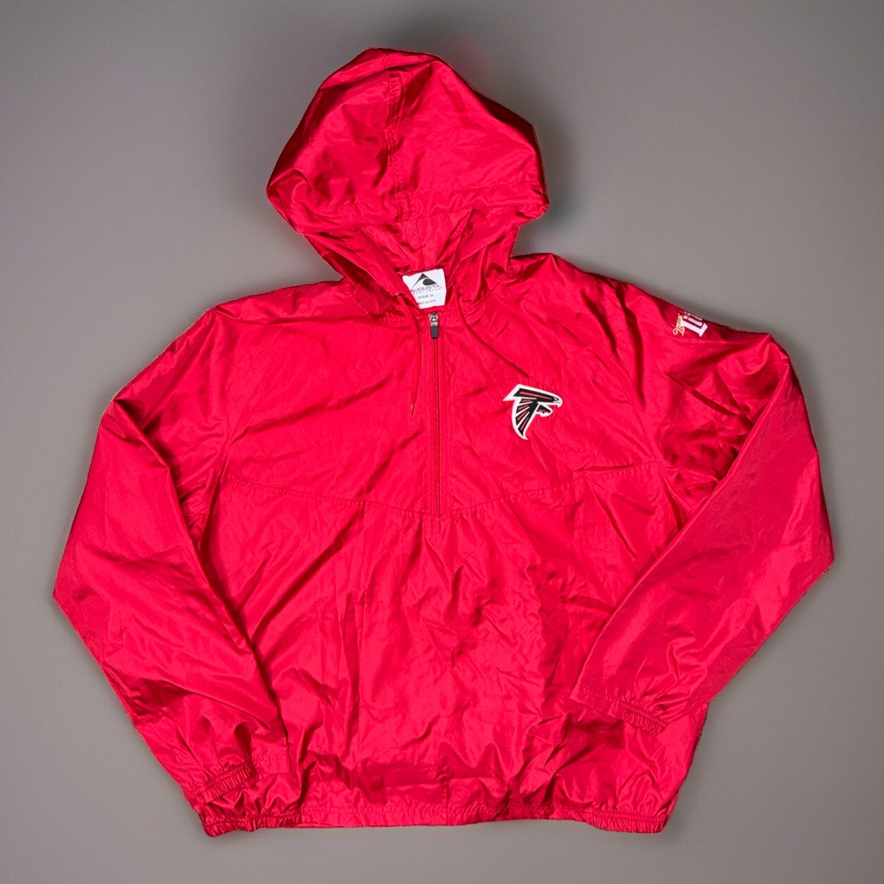 Augusta Sportswear Red Windbreaker Atlanta Falcons Miller Lite Jacket XL gallery