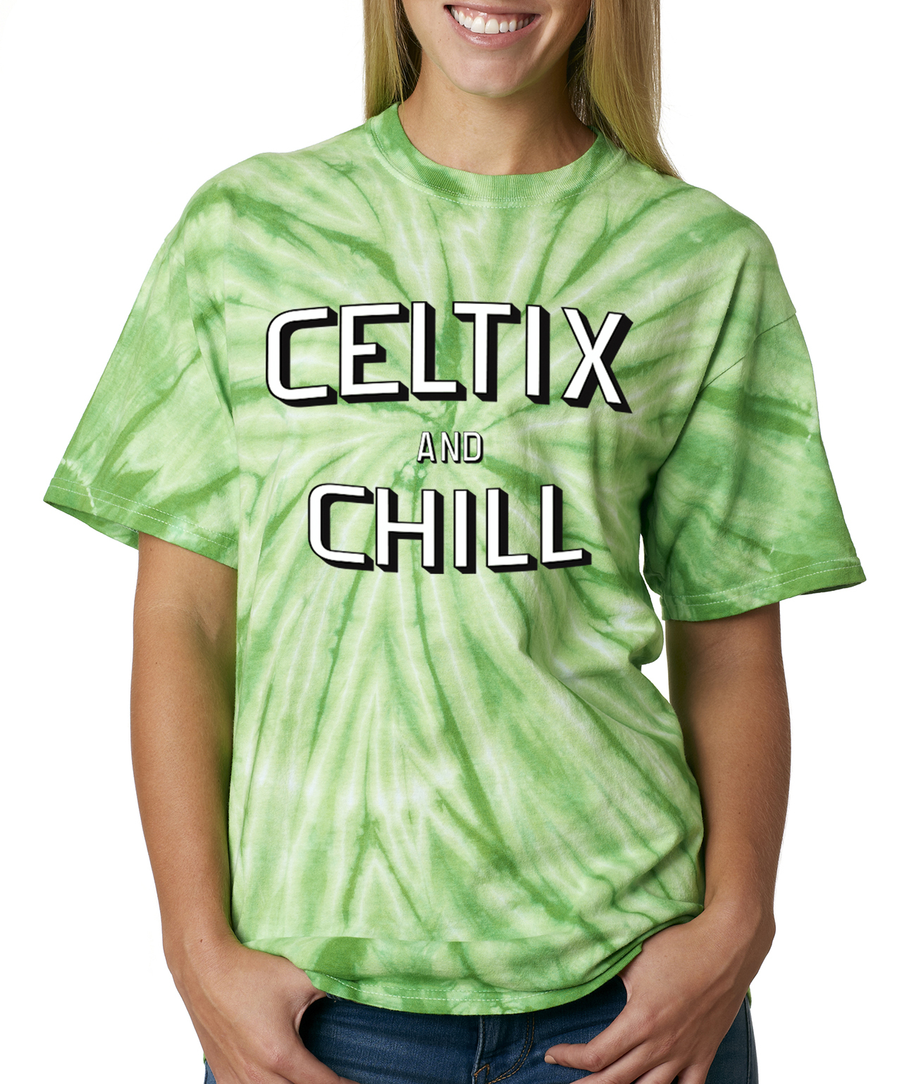 Tie Dye Boston Celtics Netflix "Celtix and Chill" T-shirt jersey gallery