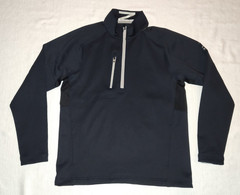 NICE Zero Restriction Men’s Black 1/2 Zip Performance Golf Shirt Top Medium M