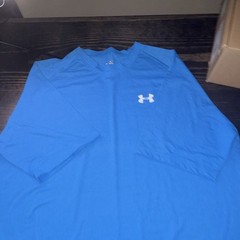 Under Armour HeatGear Men’s Compression Long Sleeve Crew Neck Tee Blue XL