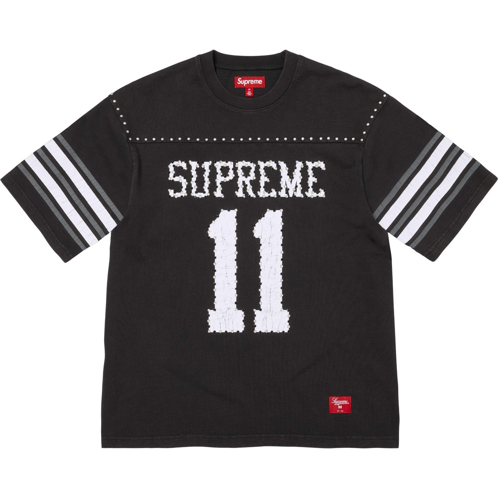 Supreme Studded S/S Football Top Black Cream Blue Green 4colors 26SS gallery
