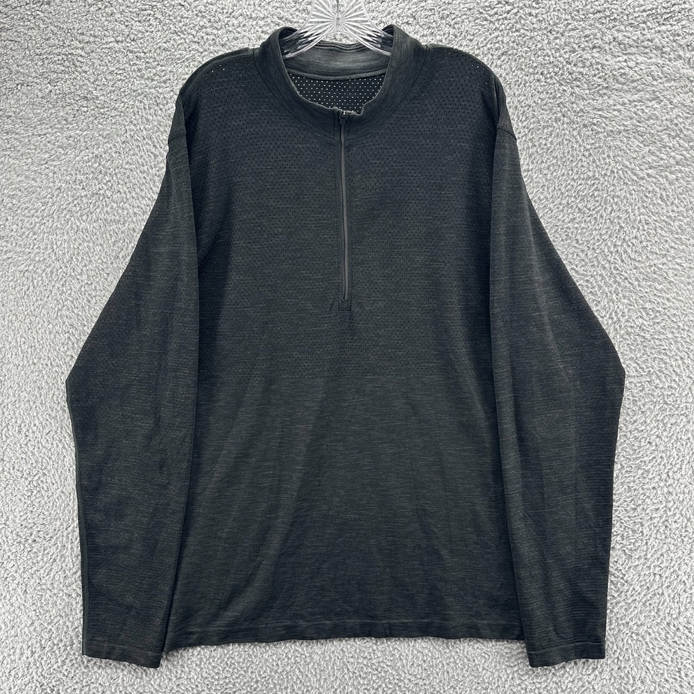 Lululemon Metal Vent Tech 1/2 Zip Pullover Mens XXL 2XL Long Sleeve Gym Sweater