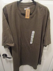 DULUTH TRADING S/S LONGTAIL T RELAXED FIT T-SHIRT IN TARMAC BROWN SIZE 2XL NEW
