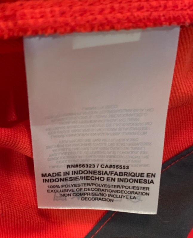 Nike Baseball Short Sleeves Red & Gray Trim Henley Snap Collar Shirt Mens Size S gallery