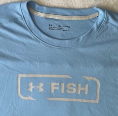 Under Armour NEW MENS 3XL UA Shorebreak FISH Fishing iso-Chill LS Blue 1344119