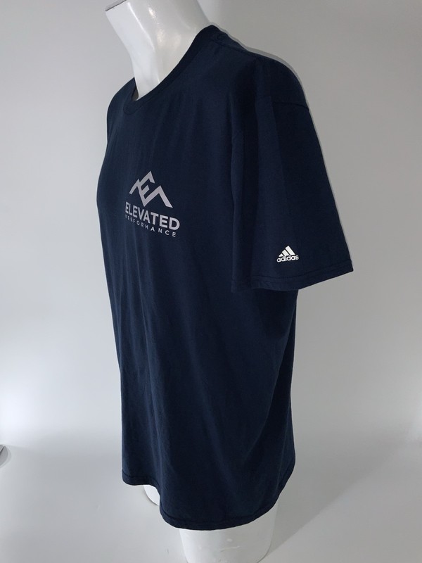 Adidas The Go-To Performance Tee Men XL Navy Blue Elevated Performance YGI P5-42 gallery