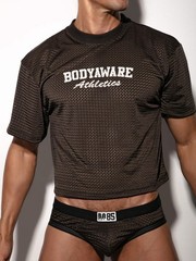 Body Aware Varsity 85 Mesh Jersey for Men (Black) – Sexy Men’s Athletic Clothes