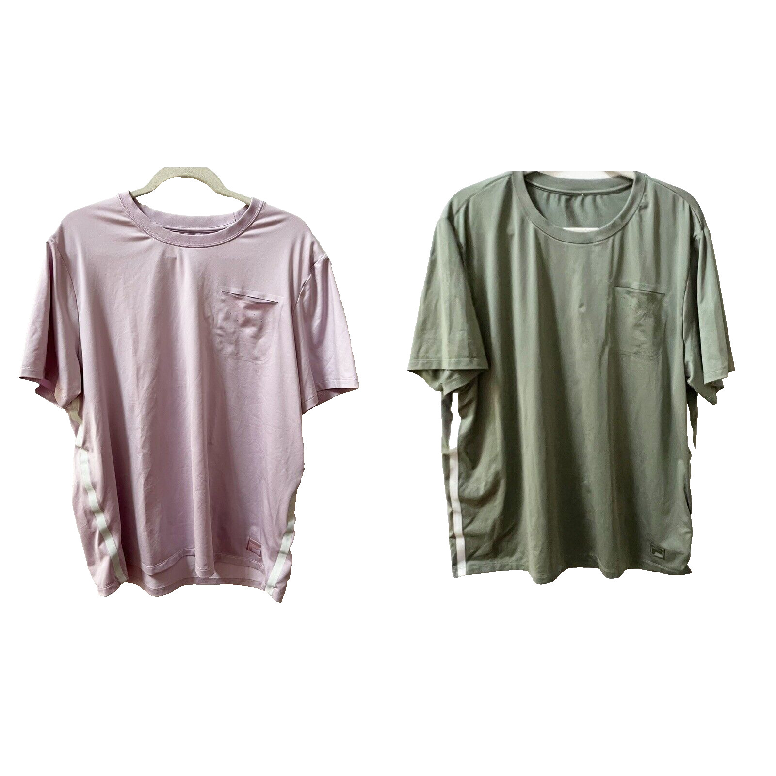 FILA Mens Athletic Shirt Bundle Sz XL Green Purple Short Sleeve T Shirt Set of 2 gallery
