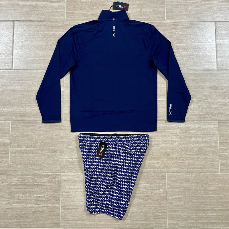 Men’s Size M & 30w Ralph Lauren RLX Pullover Sweater & Shorts Outfit Set Lot NWT gallery