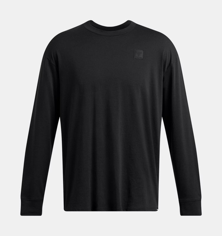 Under Armour Project Rock Cuffed Long Sleeve Shirt Men's Large Black 1386873 NWT gallery
