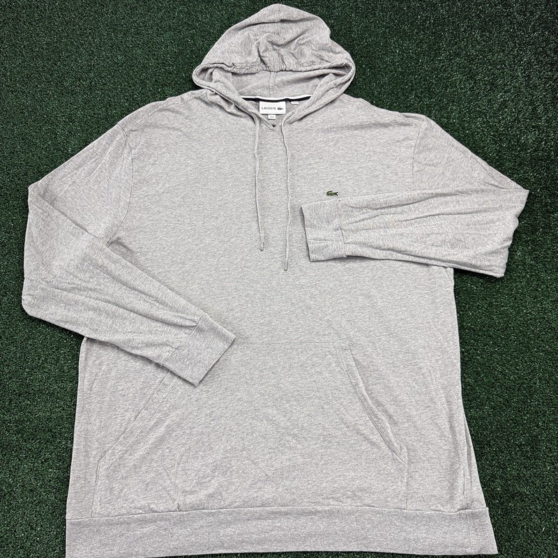 Lacoste Men's Pullover Hooded Shirt Size 3XLB Gray gallery
