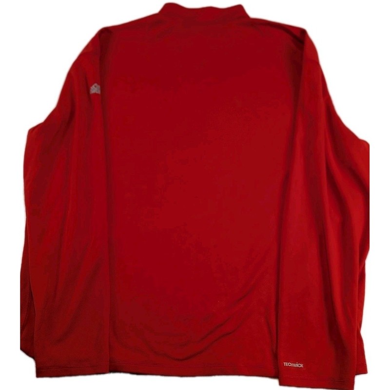 The Eastern Mountain Sports 2XL Men's Tech Wick 1/4-Zip Pullover Base Layer Red gallery