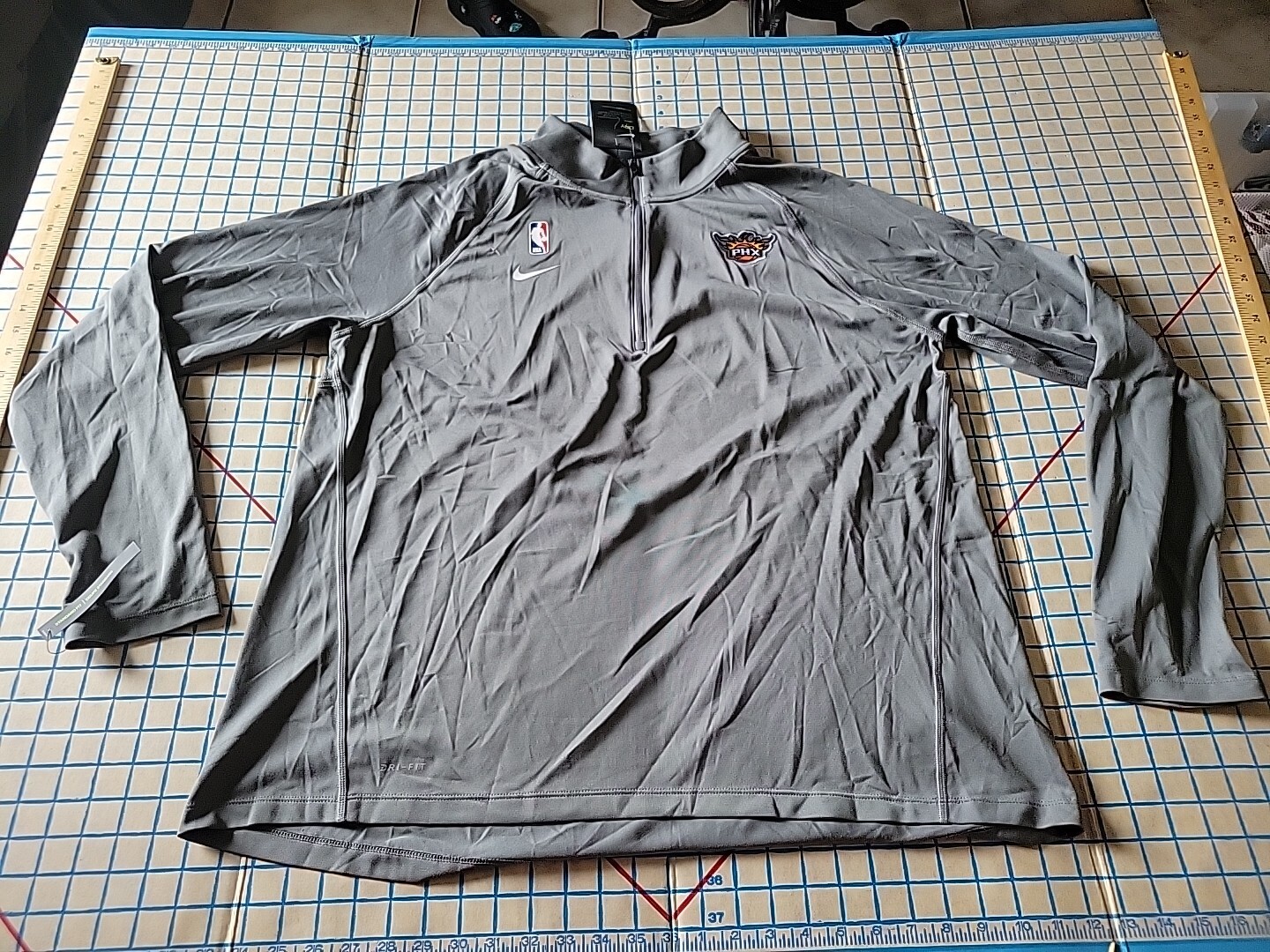 Nike Mens NBA Phoenix Suns 1/2 Zip DriFit Team Issued Pullover NWT 2XL ~#14 gallery