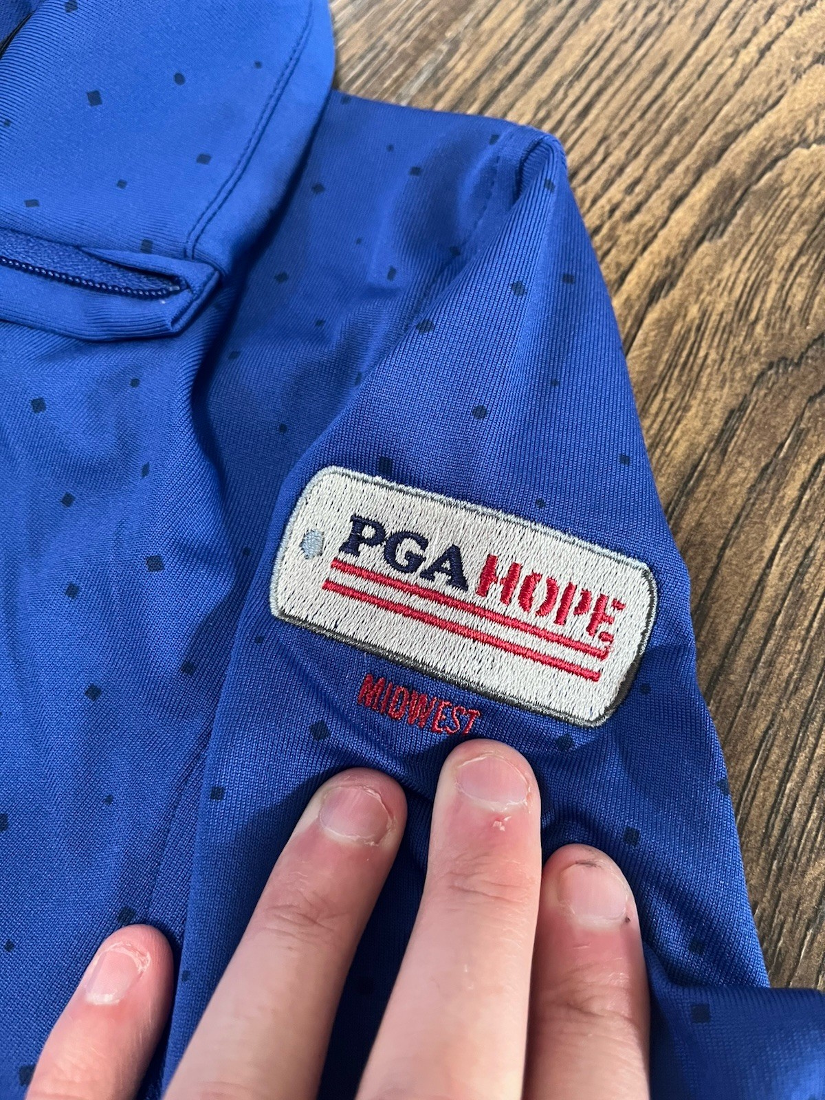 PGA Hope Under Armour 1/4 Zip Golf Midwest Blue Long Sleeve NWT UA Pullover gallery