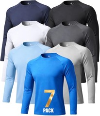 Sun Shirts for Men UPF 50+ Sun Protection Fast Dry Rash Guard Long Sleeve Shi…