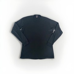 Patagonia Capilene Solid Black Pattern Long Sleeve Crew Neck Base Shirt Size L