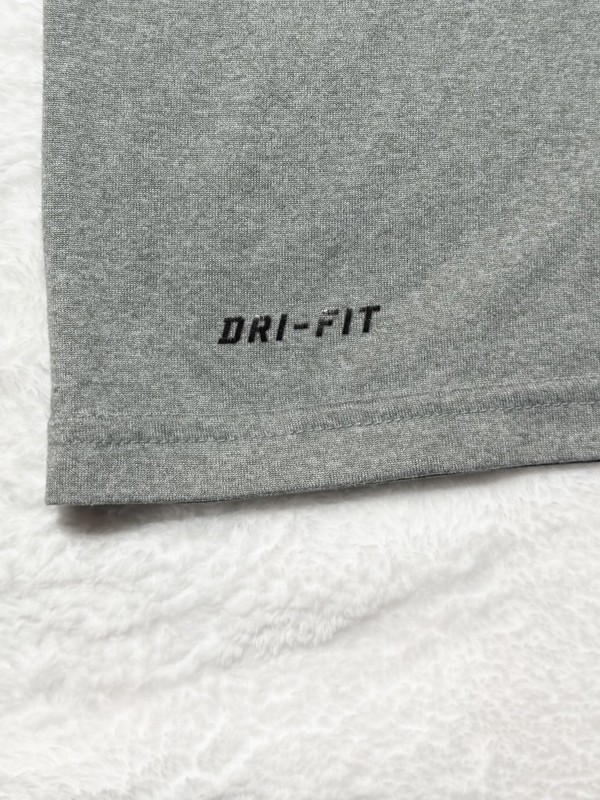 Nike Dr-Fit Men’s Gray US Navy Dynamic Logo Short Sleeve Performance T Shirt, XL gallery