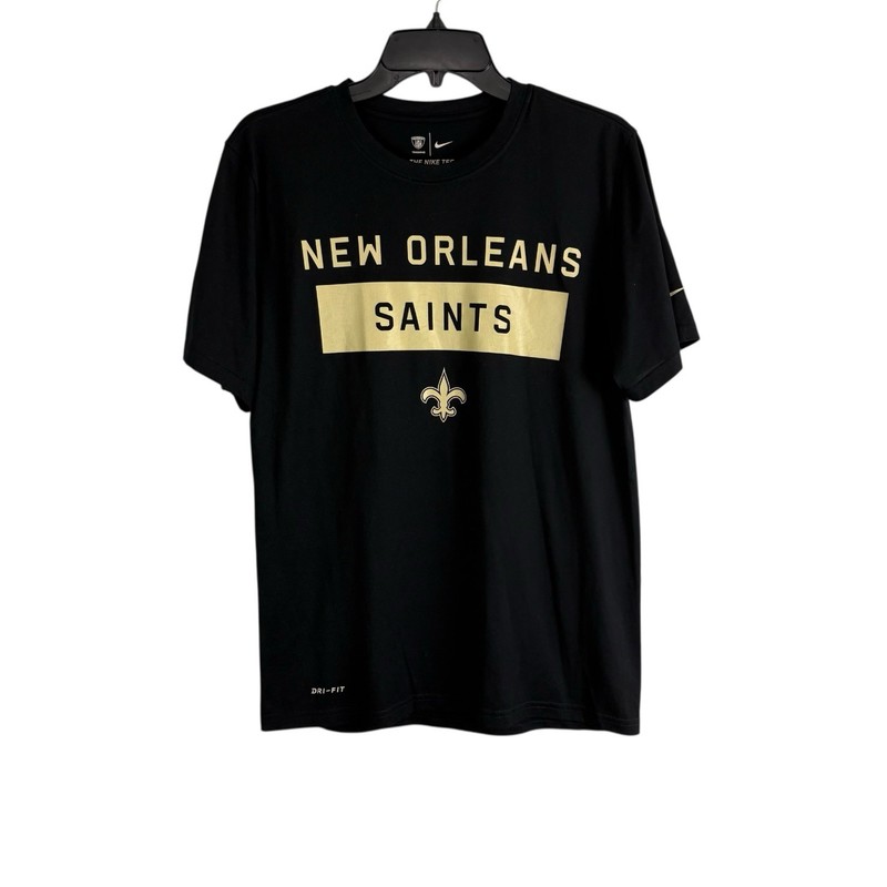 The Nike Tee Mens Activewear Shirt Adult Size Medium Dri Fit New Orleans Saints gallery