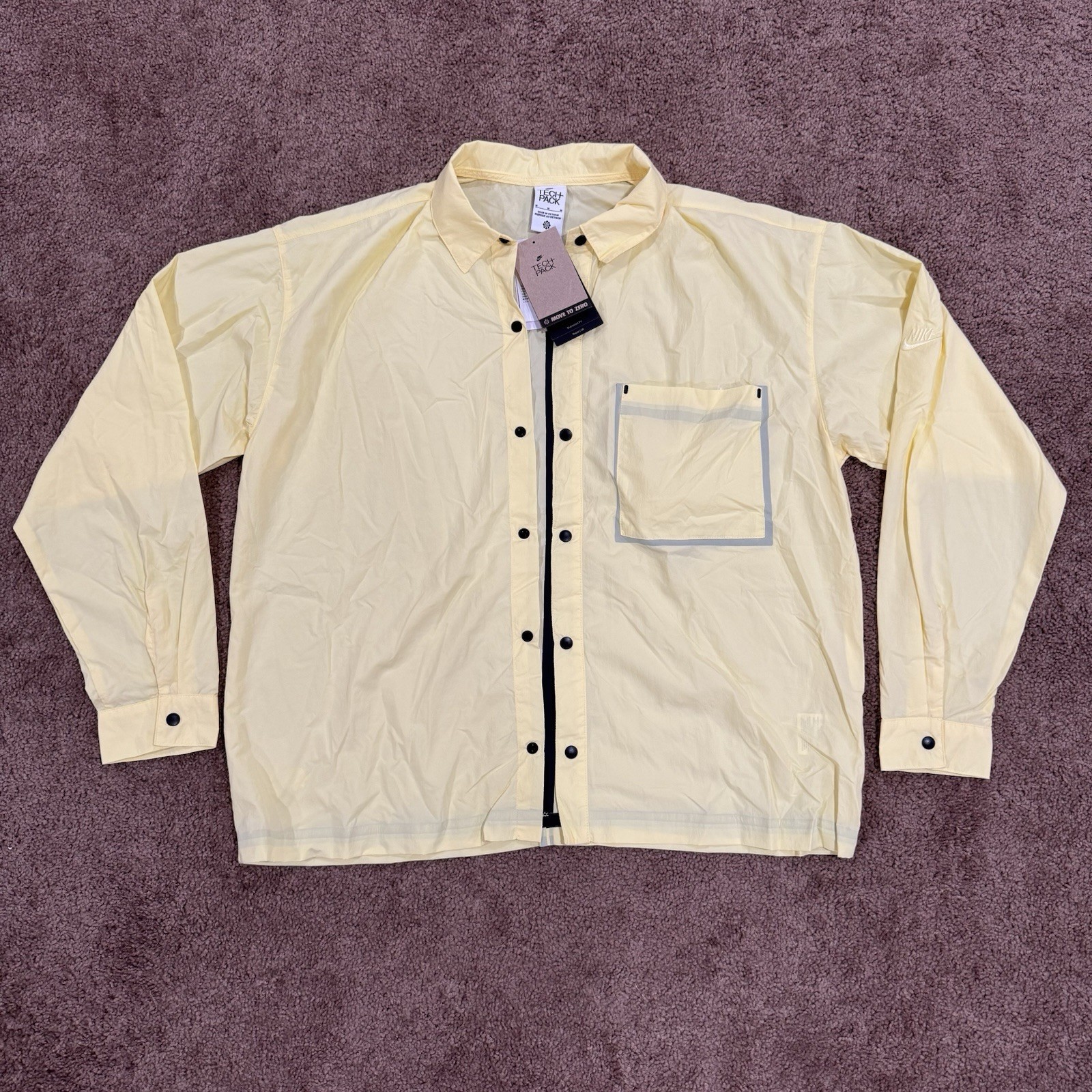 Nike Sportswear Tech Pack Men's Woven UPF 40+ Oversized Shirt Size M DX0205-706 gallery