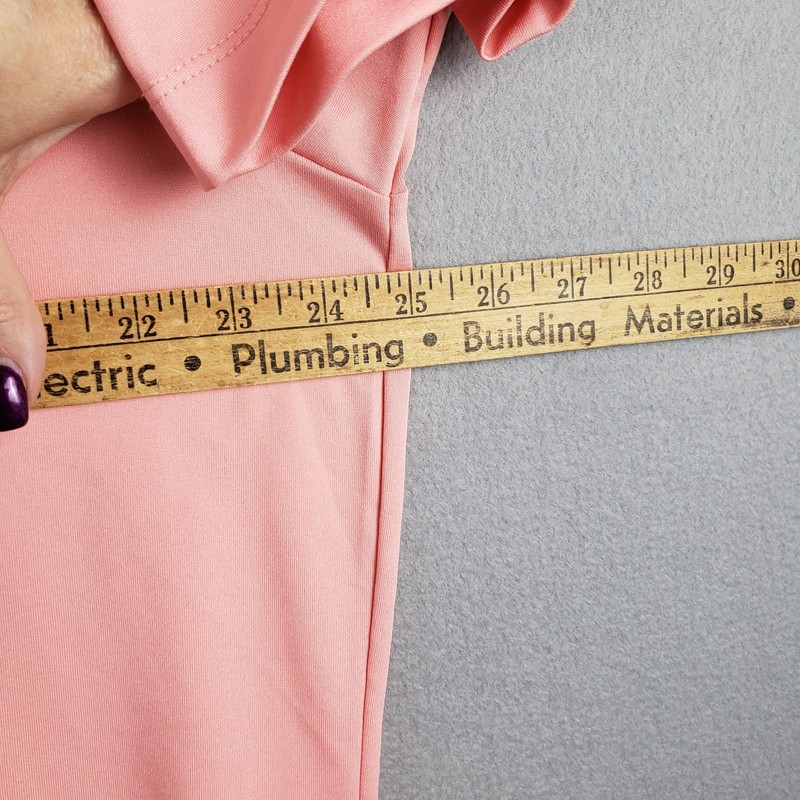 Columbia Men's XL Drive Polo Shirt Salmon Pink Preppy Omni-Wick Golf Athletic gallery