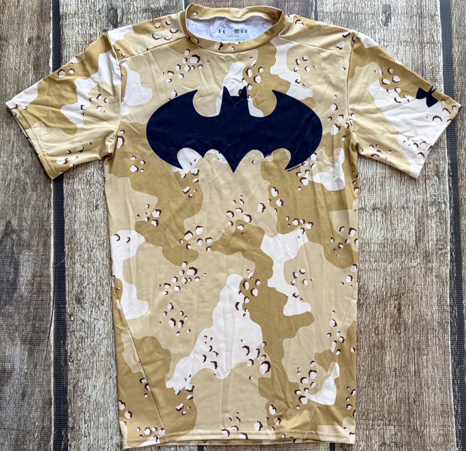 UNDER ARMOUR BATMAN CAMO ALTER EGO COMPRESSION SHIRT MENS MEDIUM EXCELLENT gallery