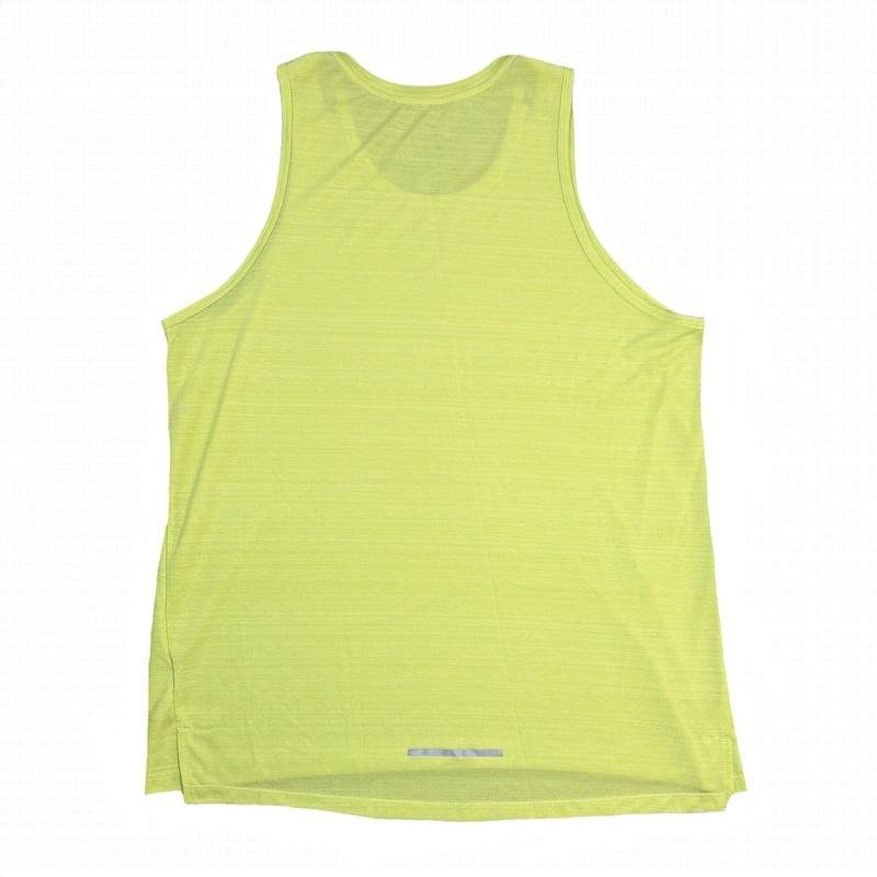 Nike Running Dri-Fit Tank Top Mens Large Athletic Volt Yellow Neon Reflective gallery