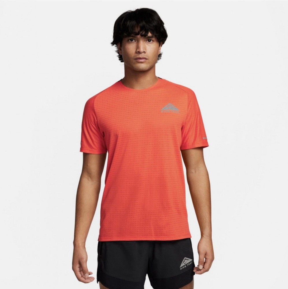Nike Trail Rise Solar Chase Dri-Fit Running Shirt (Orange) MEDIUM DV9305-809 ACG