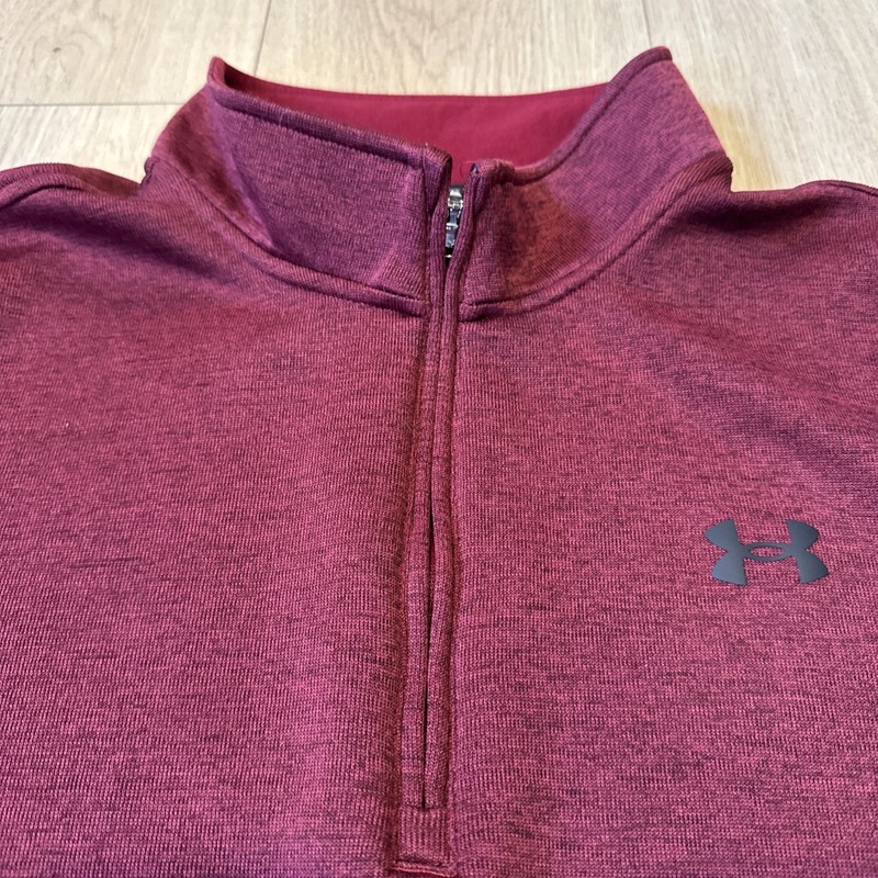 Under Armour Golf Mens Coldgear 1/4 Zip Sweater XL Red 1356661 626 gallery