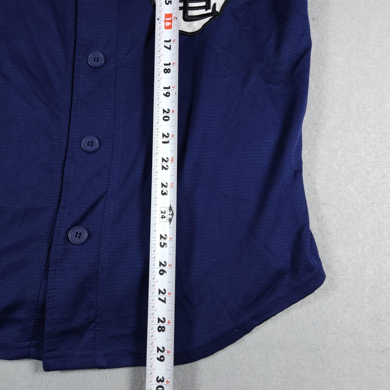 Dragon Ball Z Kame House Shirt Mens Medium Blue Baseball Jersey Anime Button gallery