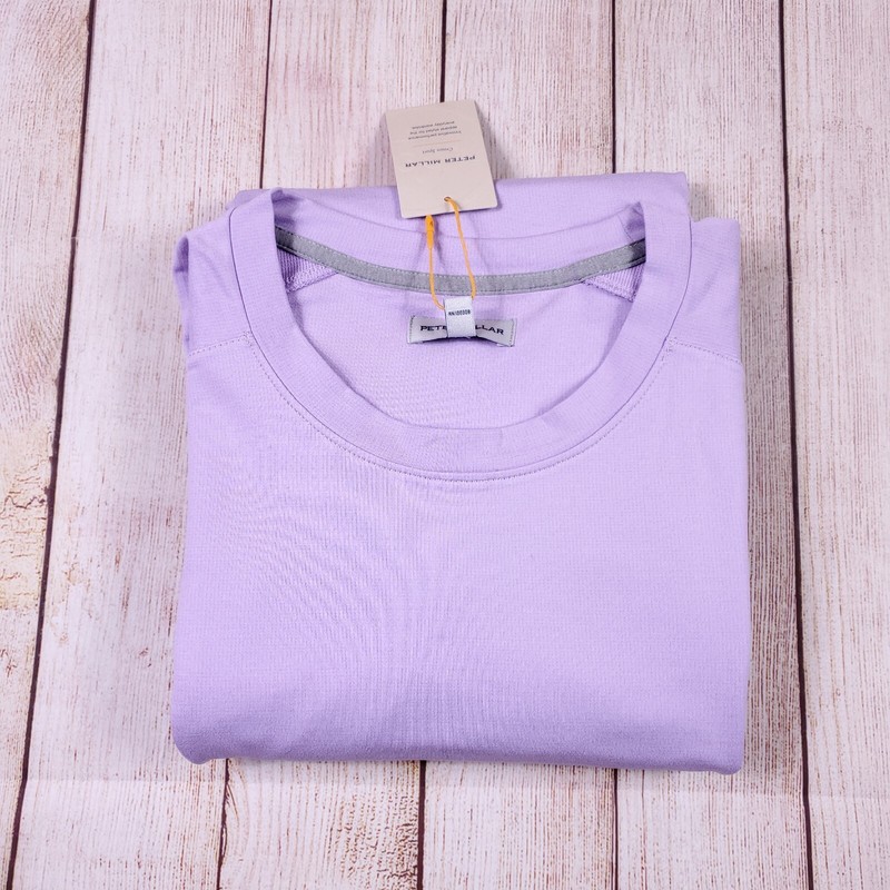 NEW Peter Millar Crown Sport Performance Pullover Crewneck Size 2XL Purple $135 gallery