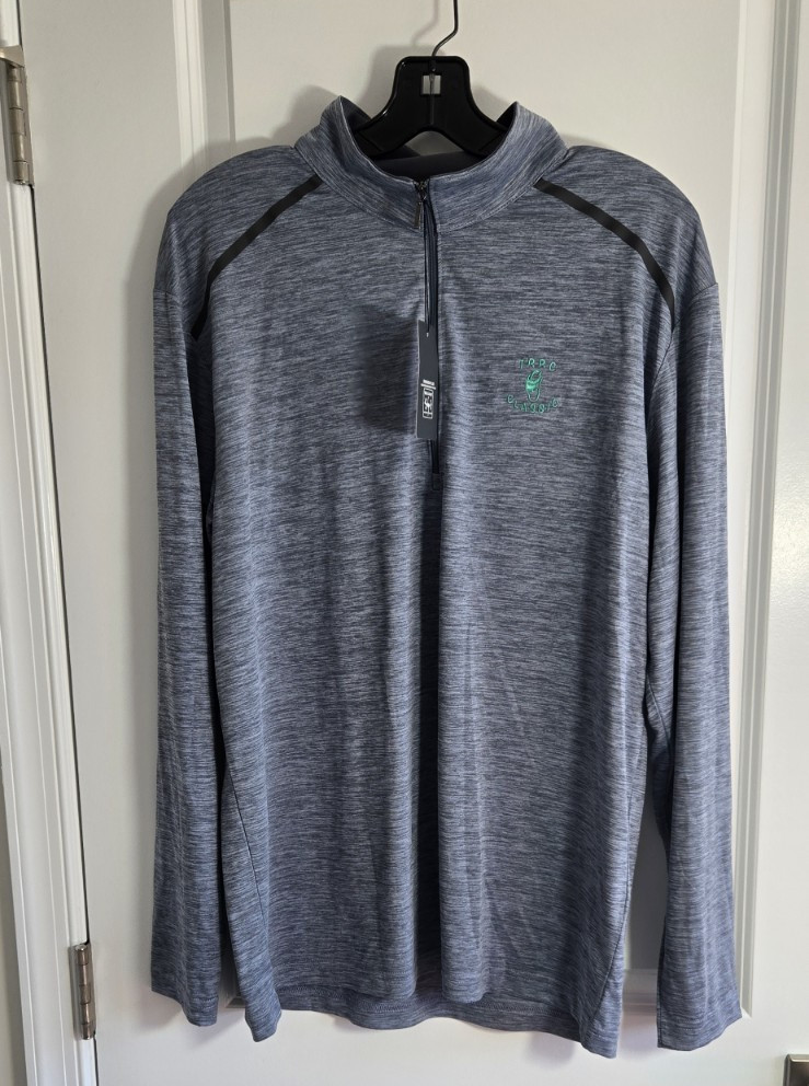 Paragon Men Performance quarter-zip pullover Long-sleeved Golf Shirt sz Lg M8 gallery