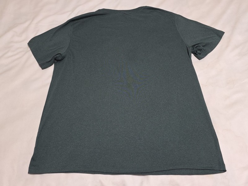 Marine Layer Weekend Sport Performance Lightweight Heather Green Shirt Medium gallery